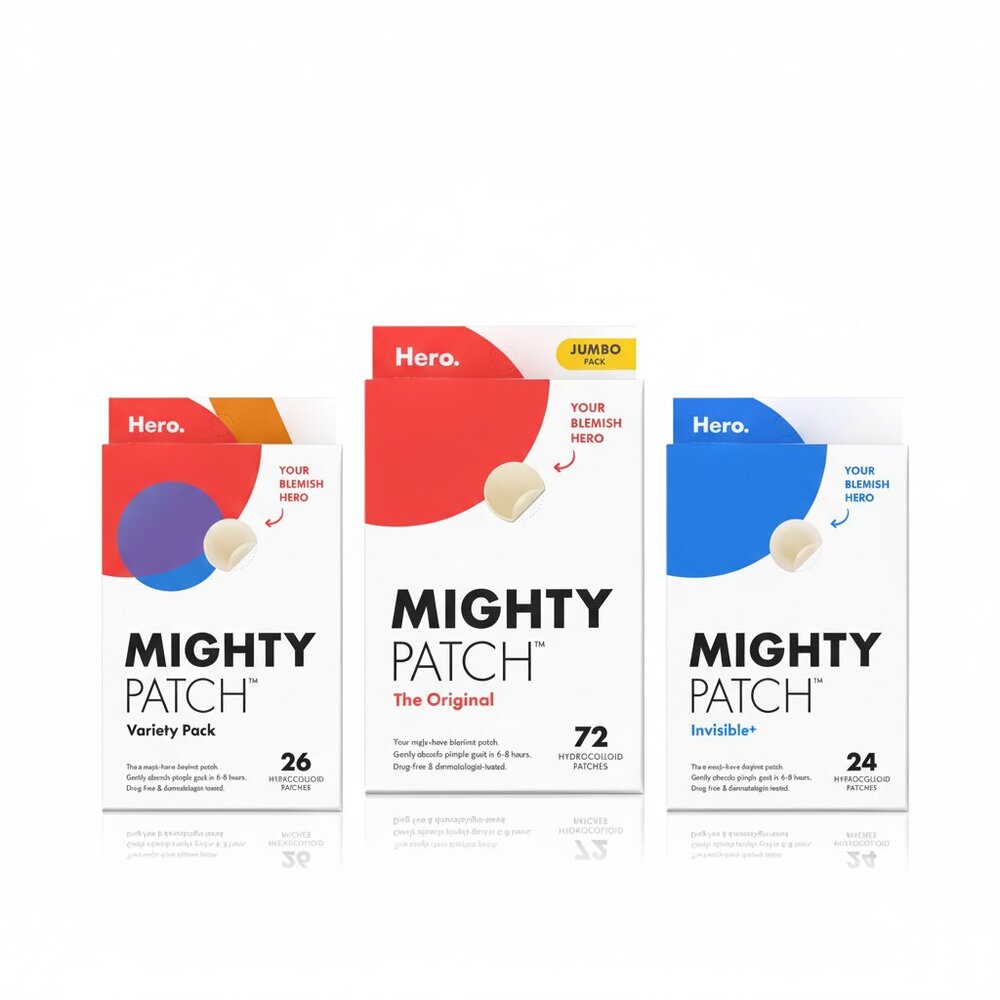 Hero Mighty Patch Ultimate Bundle – 122 Acne Patches (Best Sellers Kit)